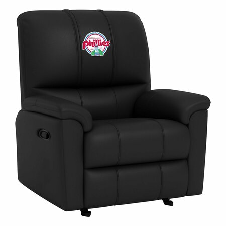 DREAMSEAT Rocker Recliner with Philadelphia Phillies Cooperstown Primary XZ52031CDRRBLK-PSCOOP0075